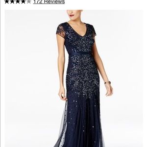 🥂Navy Beaded Evening Gown Wedding Guest dress 🥂